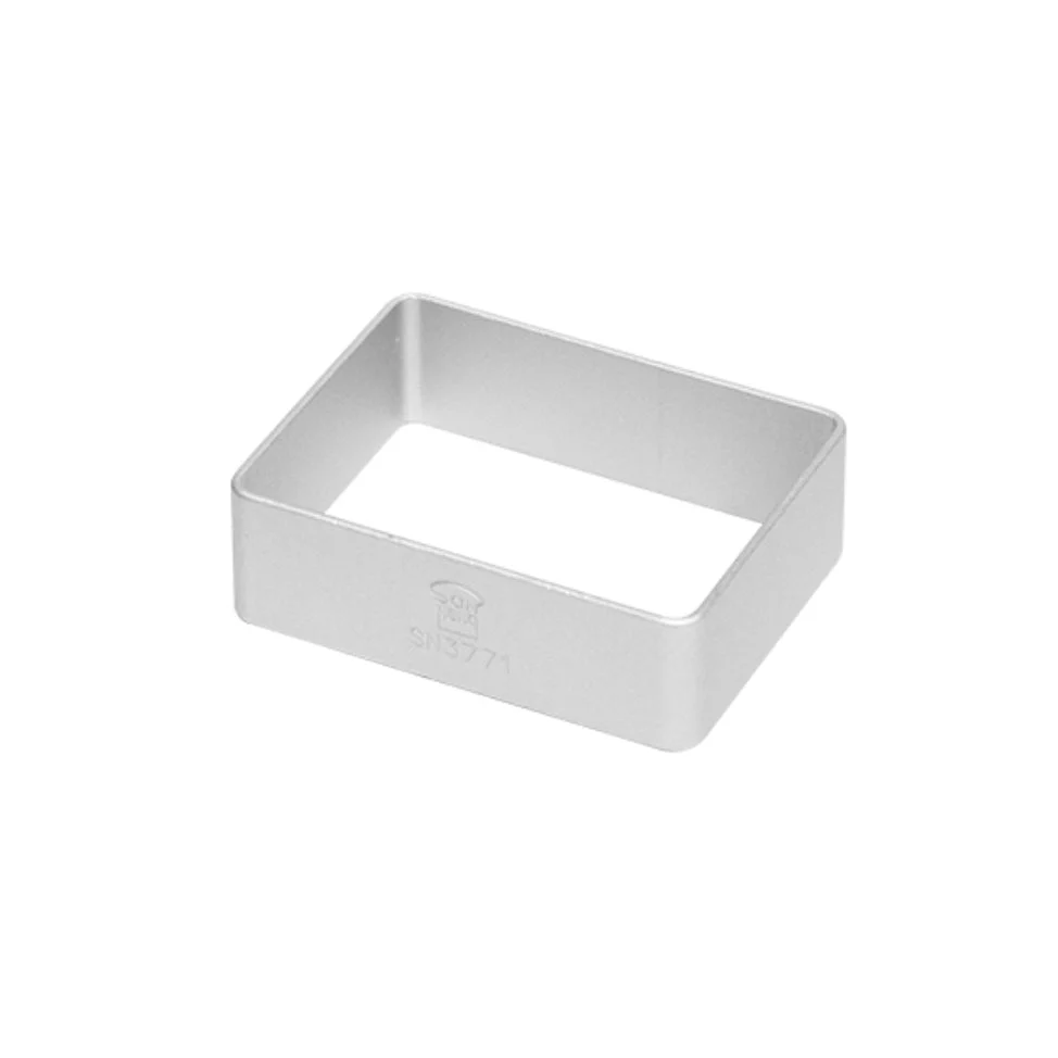 SANNENG Rectangular Pineapple Cake Ring, Anodized Aluminum, 1.9 Ă— 1.4 in - Canadian Distribution - Ships Free Within Canada on Orders Above CAD $199