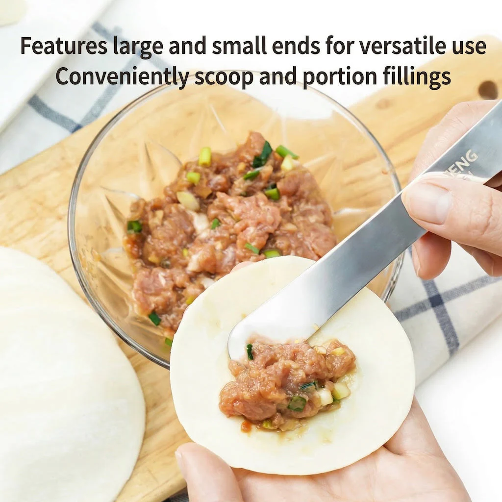 SANNENG Stainless Steel Multi-Purpose Spatula, 8 in - Canadian Distribution - Ships Free Within Canada on Orders Above CAD $199 - Image 2