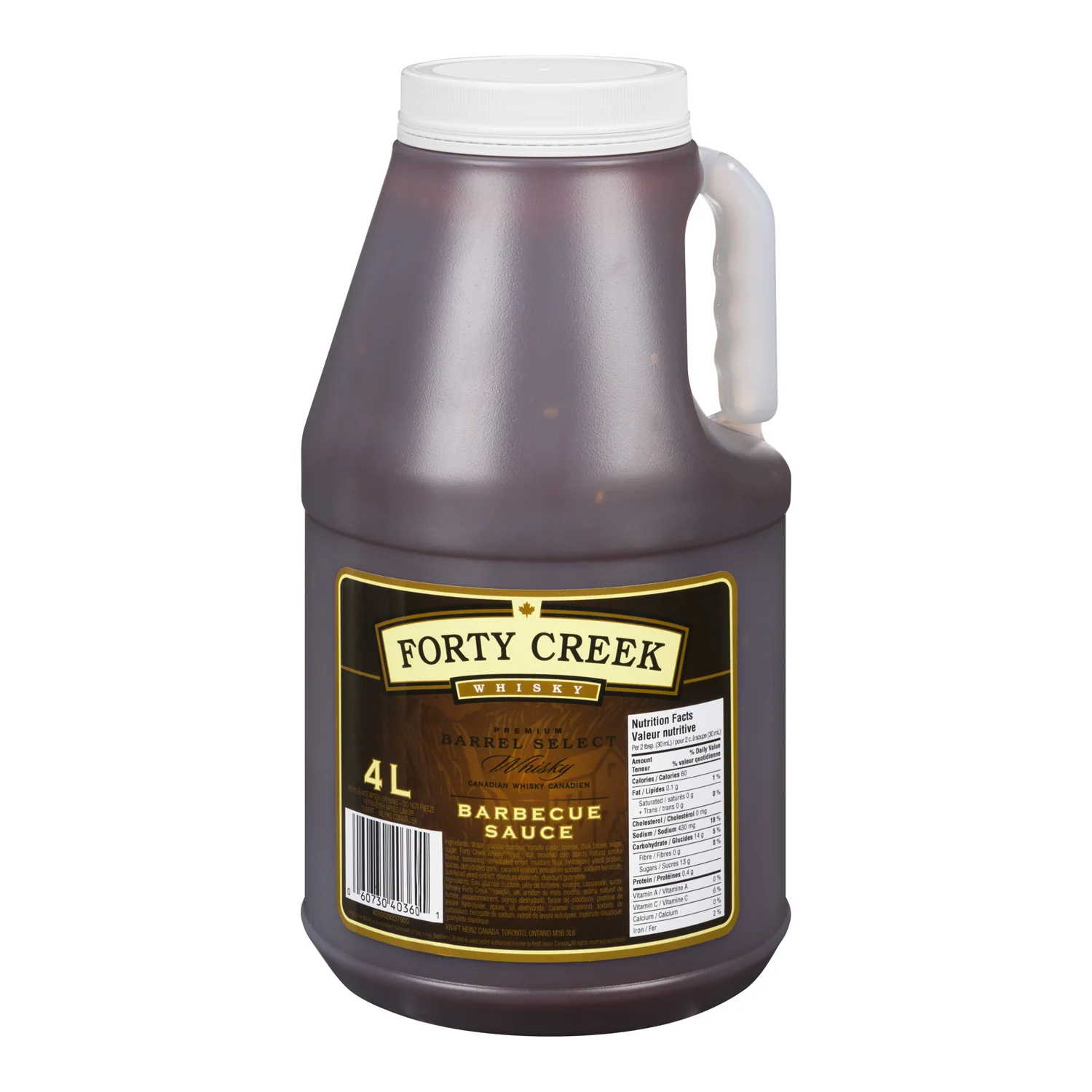 Sauce BBQ Forty Creek - 2 x 4 L - Richardson - Restaurant and Foodservice Ingredients - Canadian Distribution - Ships Free Within Canada on Orders Above CAD $199