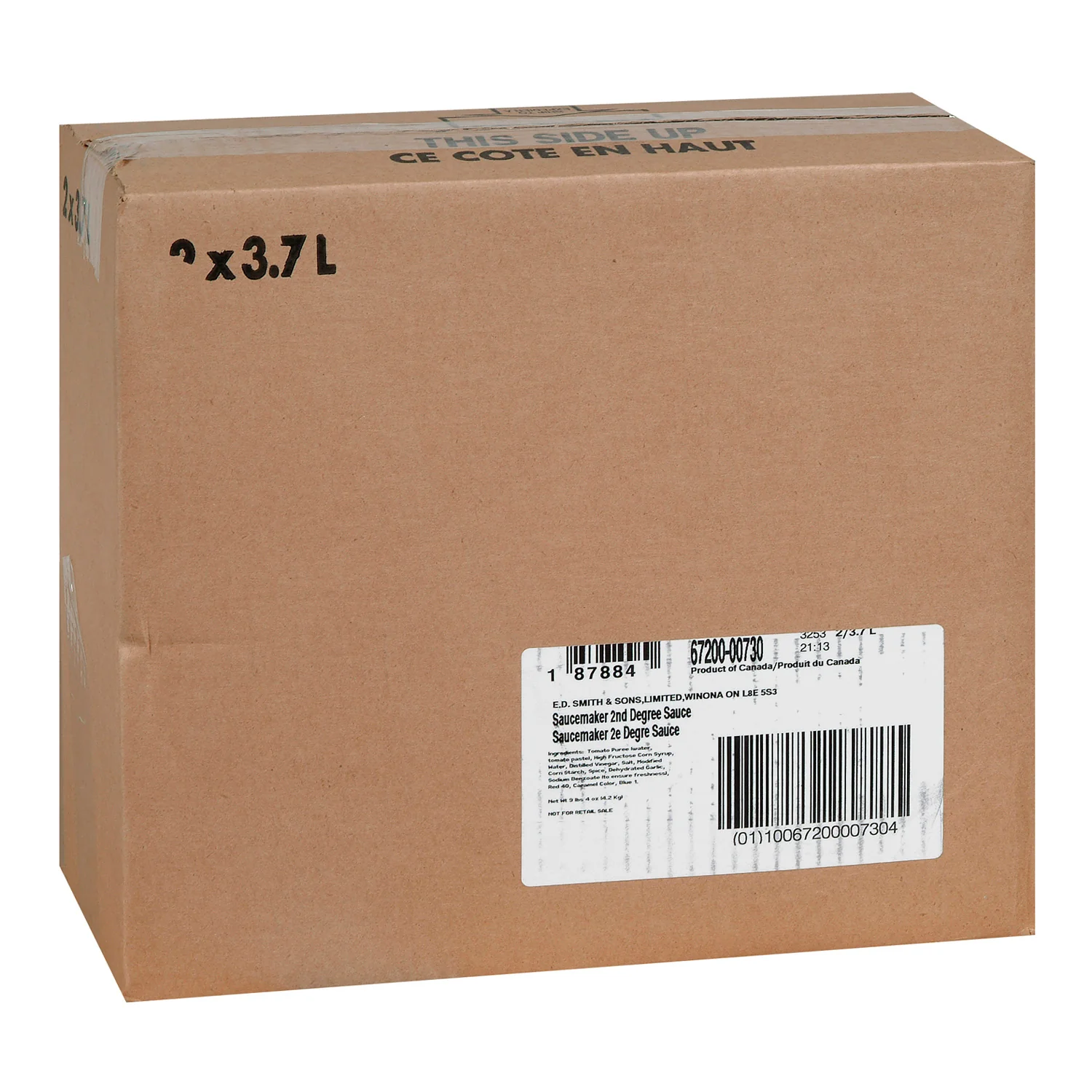 Sauce Hot 2nd Degree Wing - 2 x 3.7 L - Saucemaker - Restaurant and Foodservice Ingredients - Canadian Distribution - Ships Free Within Canada on Orders Above CAD $199 - Image 3