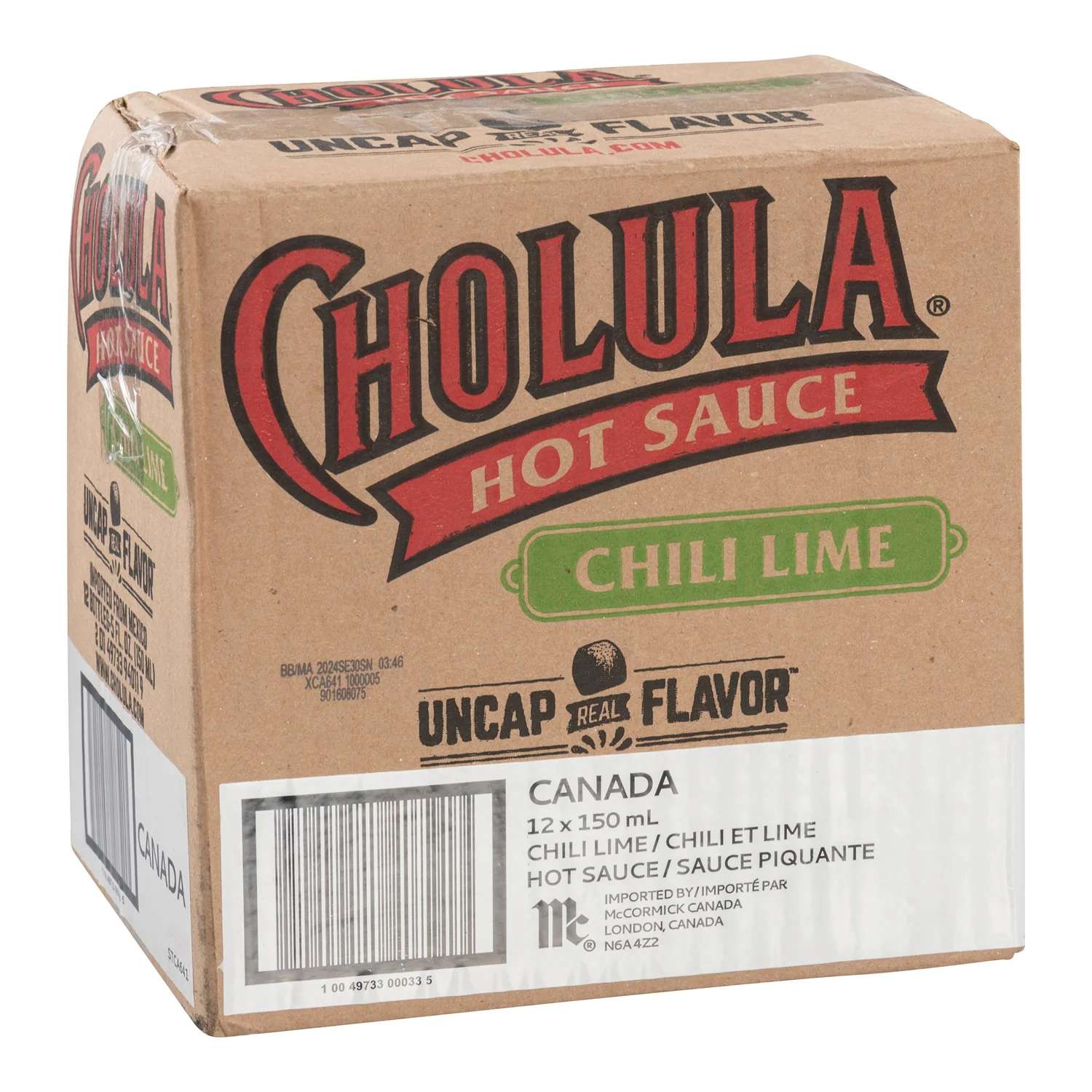 Sauce Hot Chili Lime - 12 x 150 mL - Cholula - Restaurant and Foodservice Ingredients - Canadian Distribution - Ships Free Within Canada on Orders Above CAD $199 - Image 3
