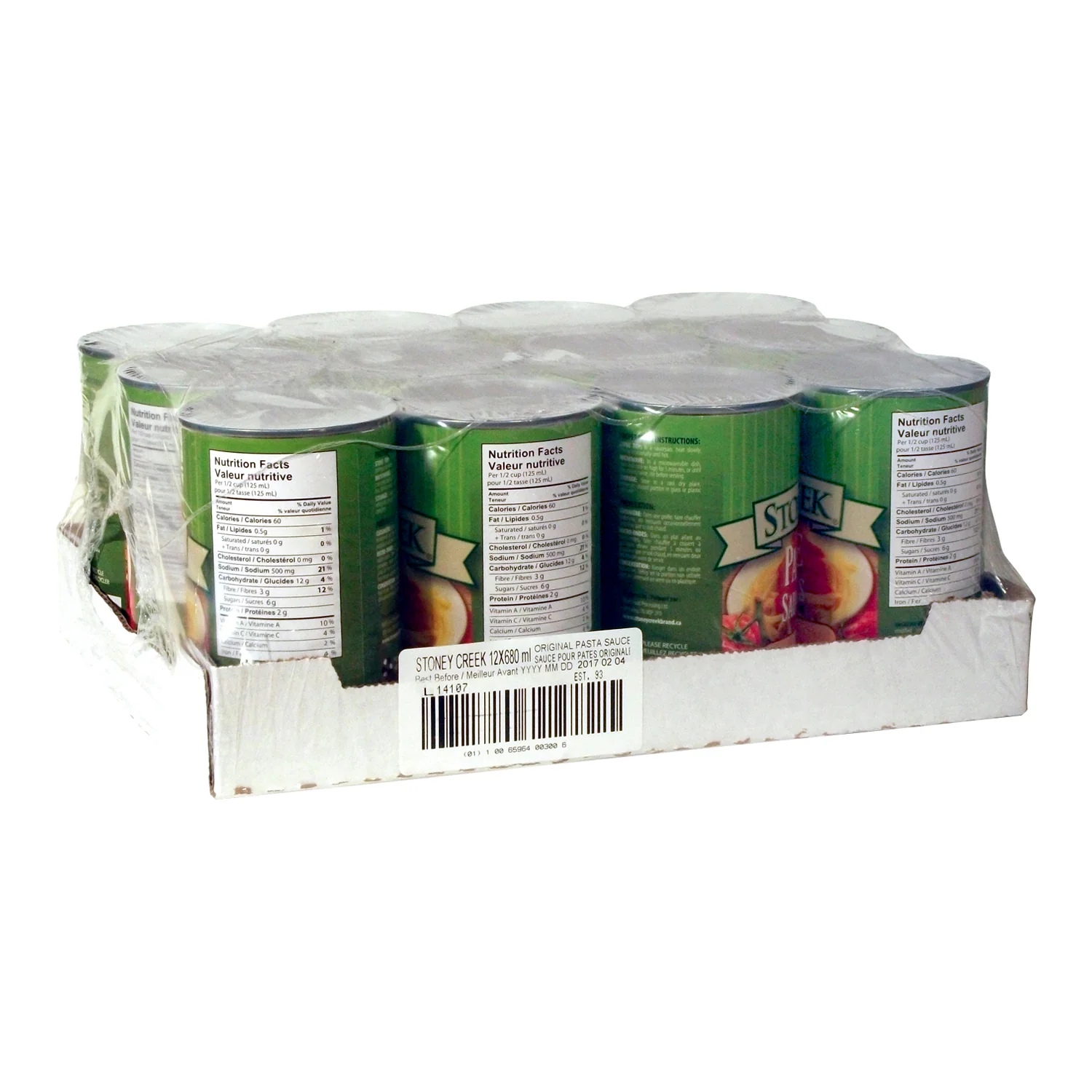 Sauce Pasta - 12 x 680 mL - Stoney Creek - Restaurant and Foodservice Ingredients - Canadian Distribution - Ships Free Within Canada on Orders Above CAD $199 - Image 2