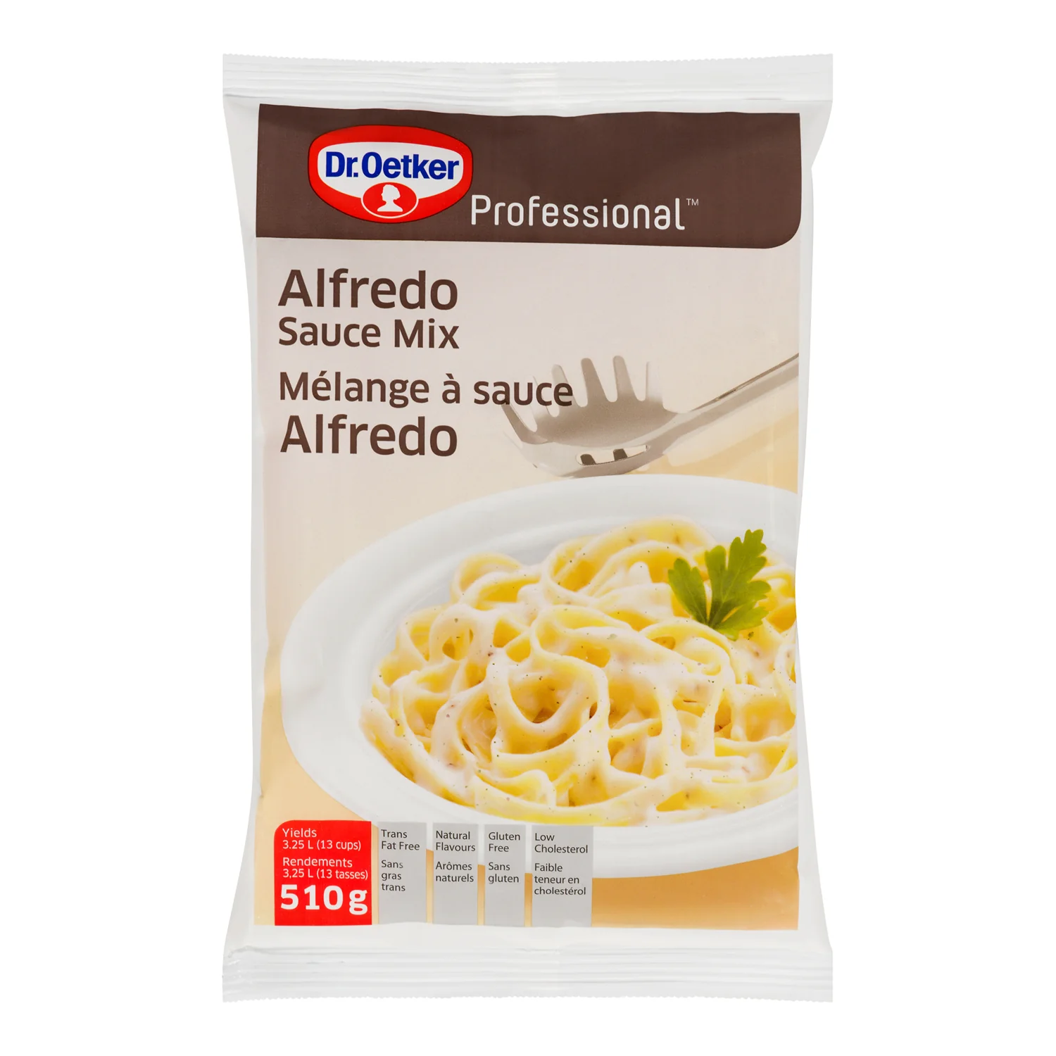 Sauce Pasta Alfredo Mix - 4 x 510 g - Oetker - Restaurant and Foodservice Ingredients - Canadian Distribution - Ships Free Within Canada on Orders Above CAD $199