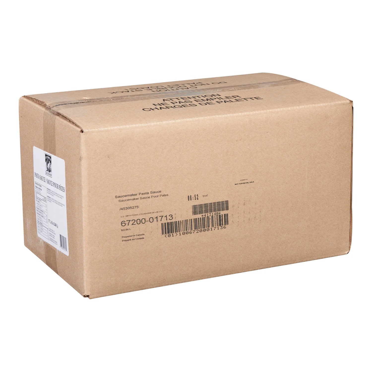 Sauce Pasta Pouch Pack - 6 x 2.84 L - Saucemaker - Restaurant and Foodservice Ingredients - Canadian Distribution - Ships Free Within Canada on Orders Above CAD $199 - Image 2