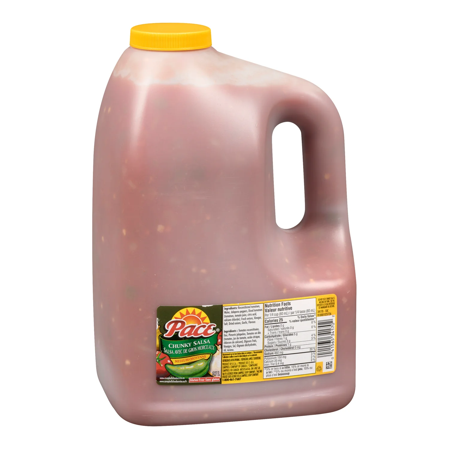 Sauce Salsa Medium Chunky - 2 x 3.7 L - Pace - Restaurant and Foodservice Ingredients - Canadian Distribution - Ships Free Within Canada on Orders Above CAD $199