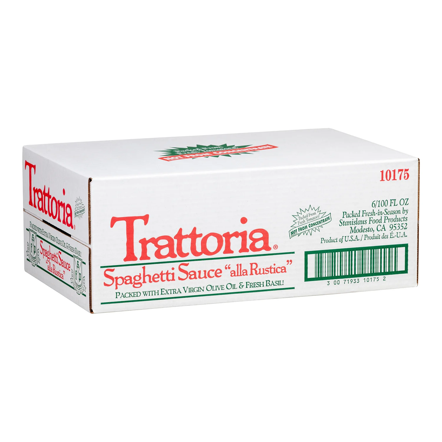Sauce Spaghetti Alla Rustica - 6 x 100 oz - Tratora - Restaurant and Foodservice Ingredients - Canadian Distribution - Ships Free Within Canada on Orders Above CAD $199