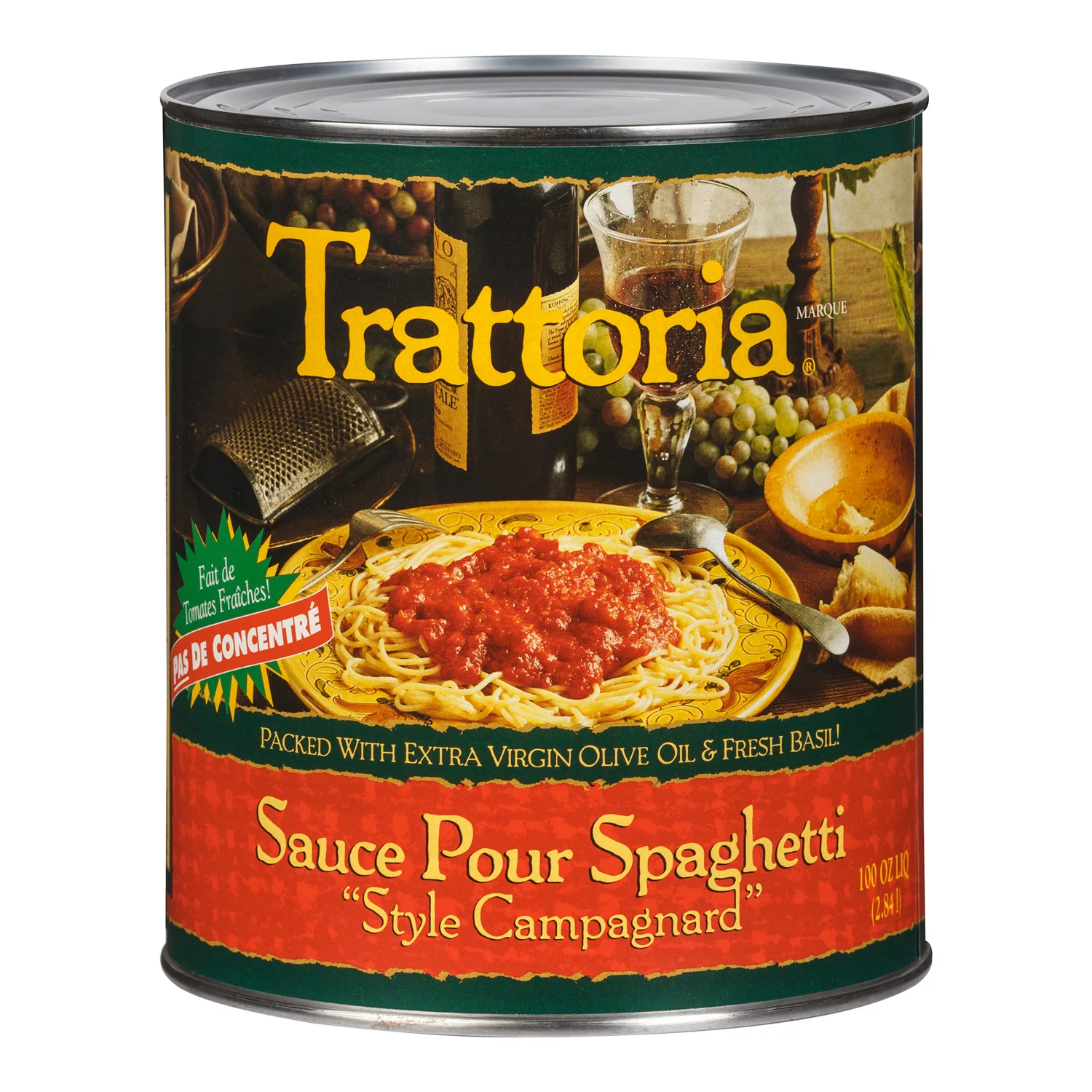 Sauce Spaghetti Alla Rustica - 6 x 100 oz - Tratora - Restaurant and Foodservice Ingredients - Canadian Distribution - Ships Free Within Canada on Orders Above CAD $199 - Image 3
