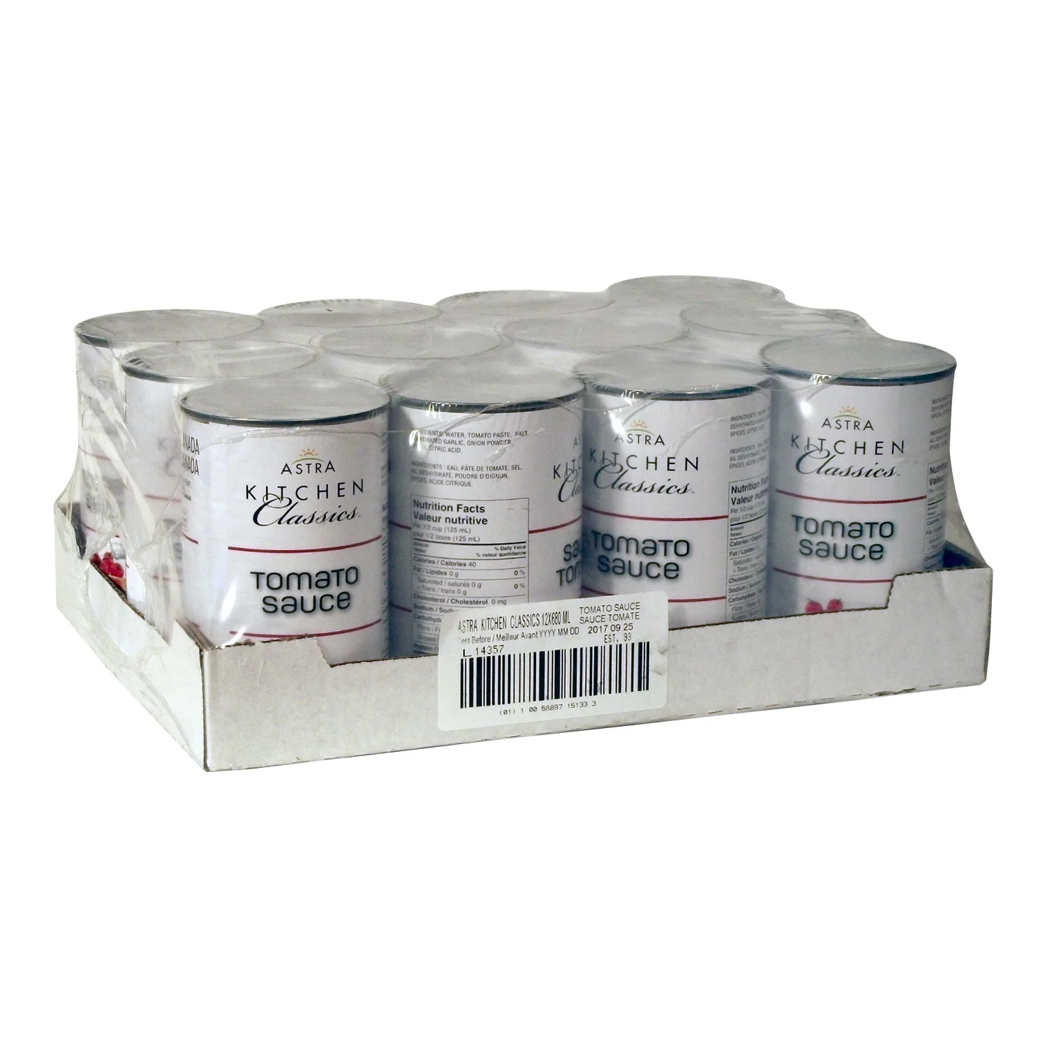 Sauce Tomato - 12 x 680 mL - Astra Kitchens - Restaurant and Foodservice Ingredients - Canadian Distribution - Ships Free Within Canada on Orders Above CAD $199 - Image 2