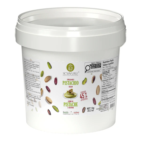 Scyavuru Pistachio Cream - 4 x 1kg - Grocery and Food Items - Canadian Distribution - Ships Free Within Canada on Orders Above CAD $199
