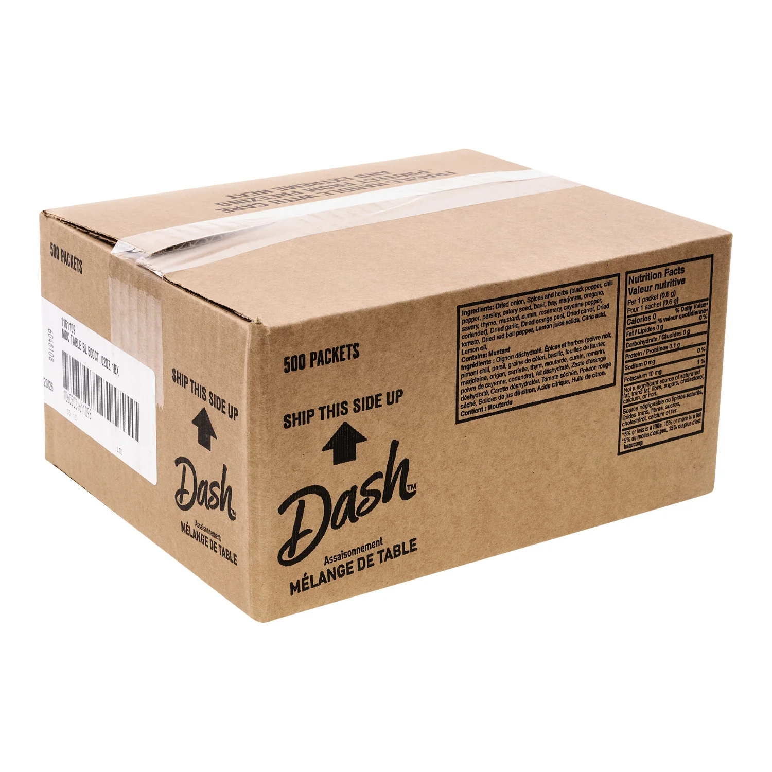 Seasoning Blend Table Pouch - 1 x 500 count - Dash - Restaurant and Foodservice Ingredients - Canadian Distribution - Ships Free Within Canada on Orders Above CAD $199 - Image 2