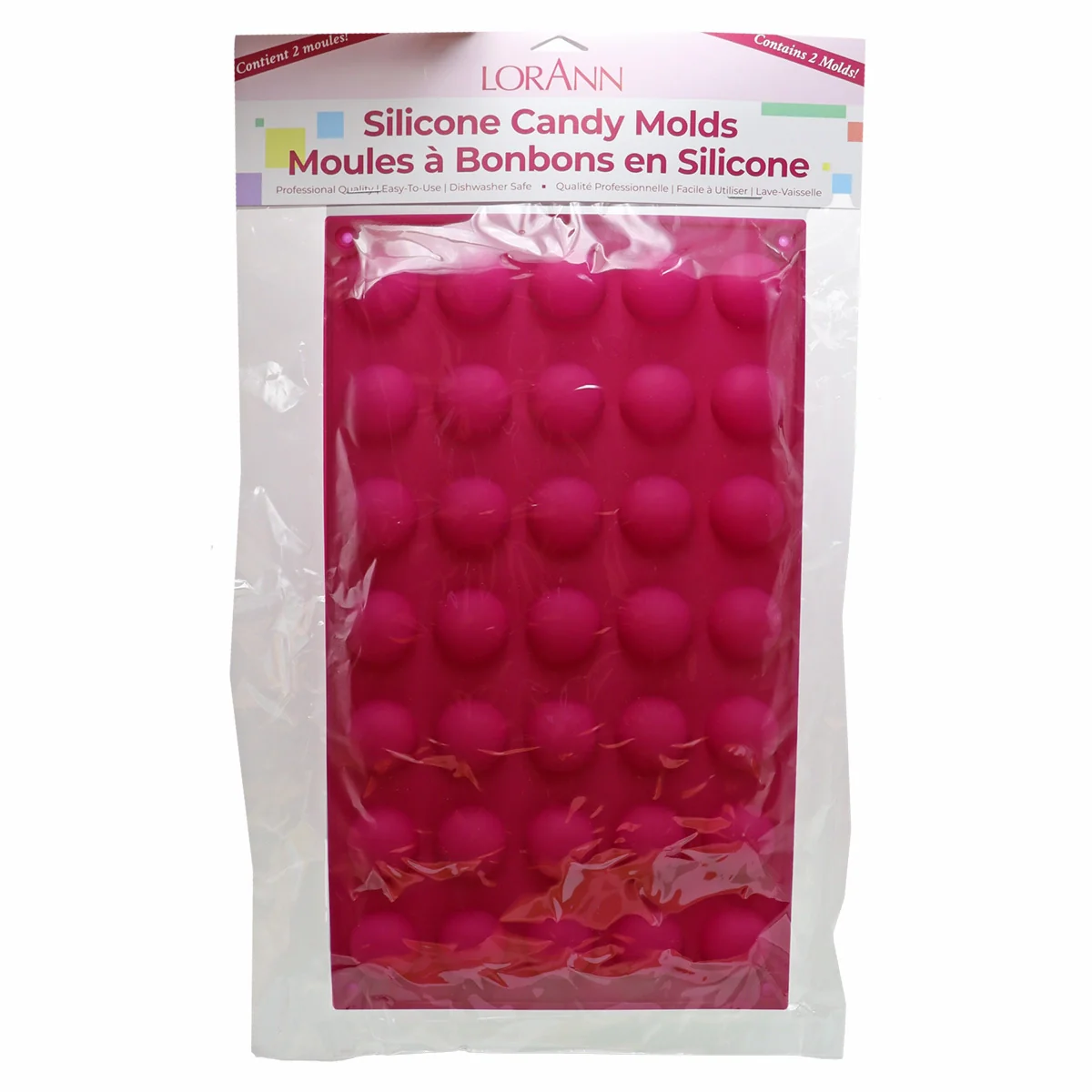 Silicon Candy Mold 35 Cavity (Round) (2 pack) - Candy Making - LorAnn Oils - Canadian Distribution - Ships Free Within Canada on Orders Above CAD $199
