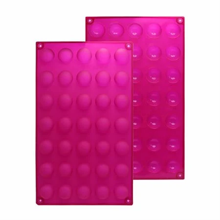 Silicon Candy Mold 35 Cavity (Round) (2 pack) - Candy Making - LorAnn Oils - Canadian Distribution - Ships Free Within Canada on Orders Above CAD $199 - Image 2