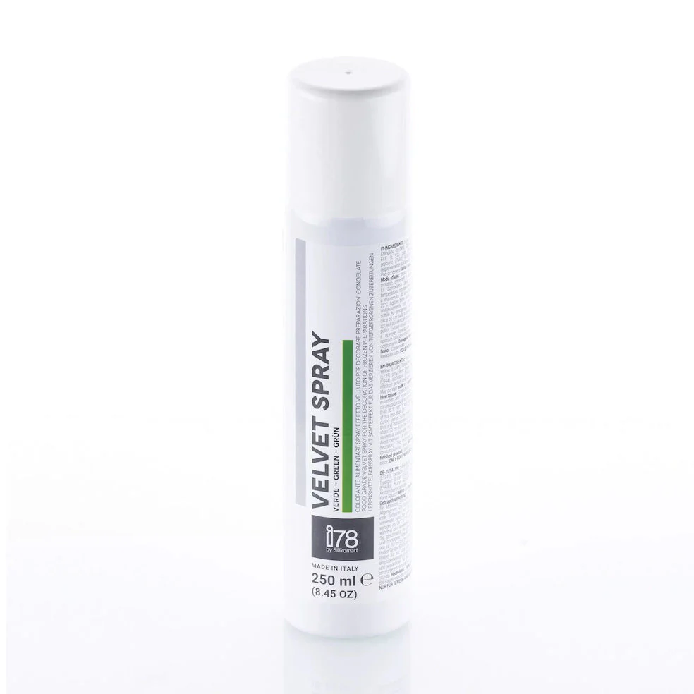 SILIKOMART Cocoa Butter Velvet Spray Green, 250 ml - Canadian Distribution - Ships Free Within Canada on Orders Above CAD $199