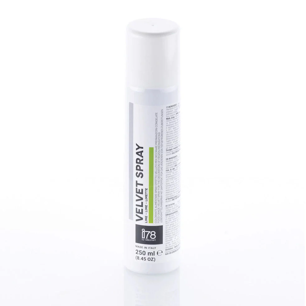 SILIKOMART Cocoa Butter Velvet Spray Lime, 250 ml - Canadian Distribution - Ships Free Within Canada on Orders Above CAD $199