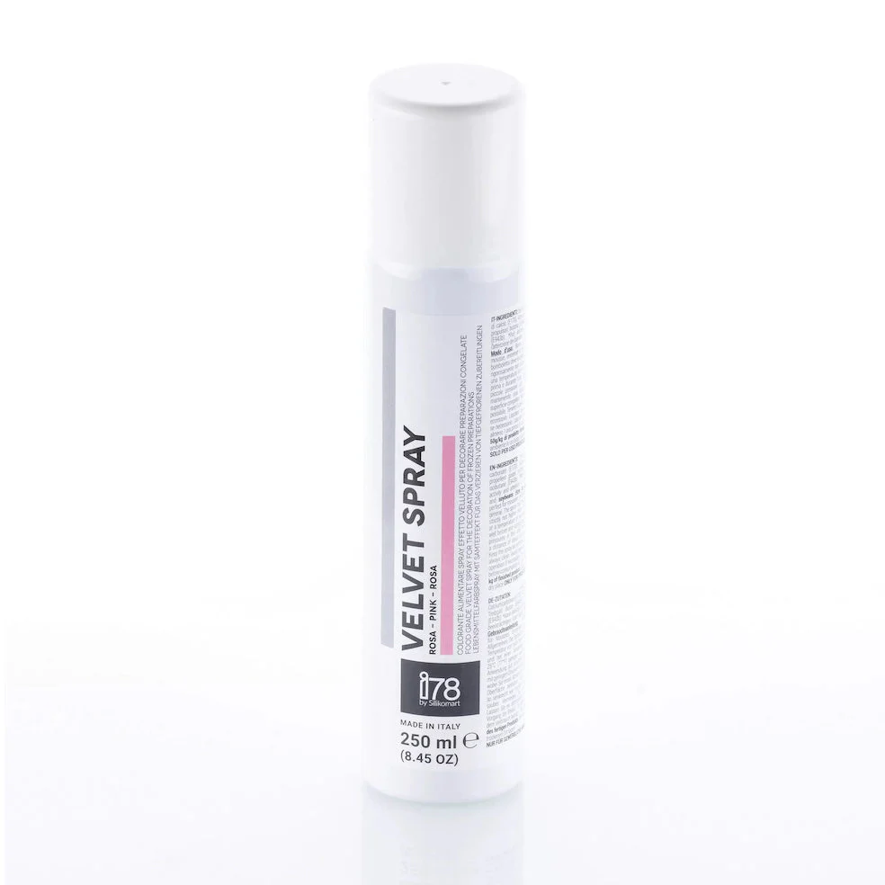 SILIKOMART Cocoa Butter Velvet Spray Pink, 250 ml - Canadian Distribution - Ships Free Within Canada on Orders Above CAD $199
