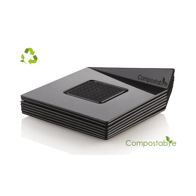 SILIKOMART Compostable Black Trays, Square 83Ă—83 mm - Canadian Distribution - Ships Free Within Canada on Orders Above CAD $199 - Image 4