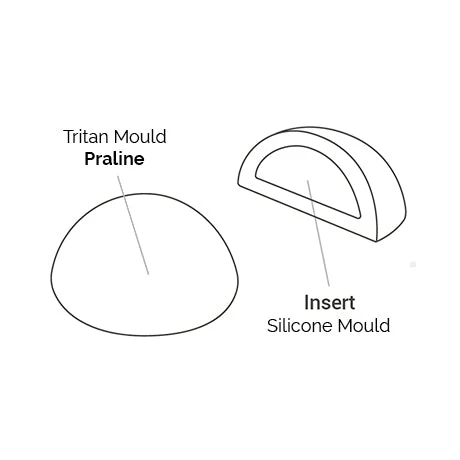 SILIKOMART Ovale 01 Tritan Chocolate Mould Kit, Bonbon - Canadian Distribution - Image 5
