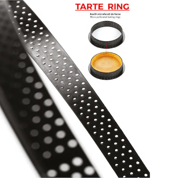 SILIKOMART Perforated Non-Stick Tart Rings (Pre-order Only) - Canadian Distribution - Ships Free Within Canada on Orders Above CAD $199