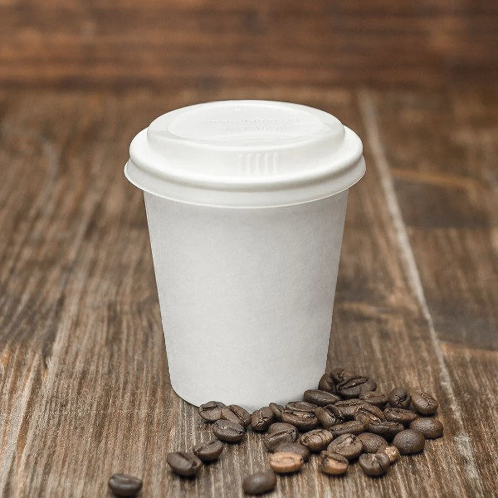Single Wall Hot/Cold Compostable Plain White Cups - 1000 cups per case - Sold By The Case - Image 5