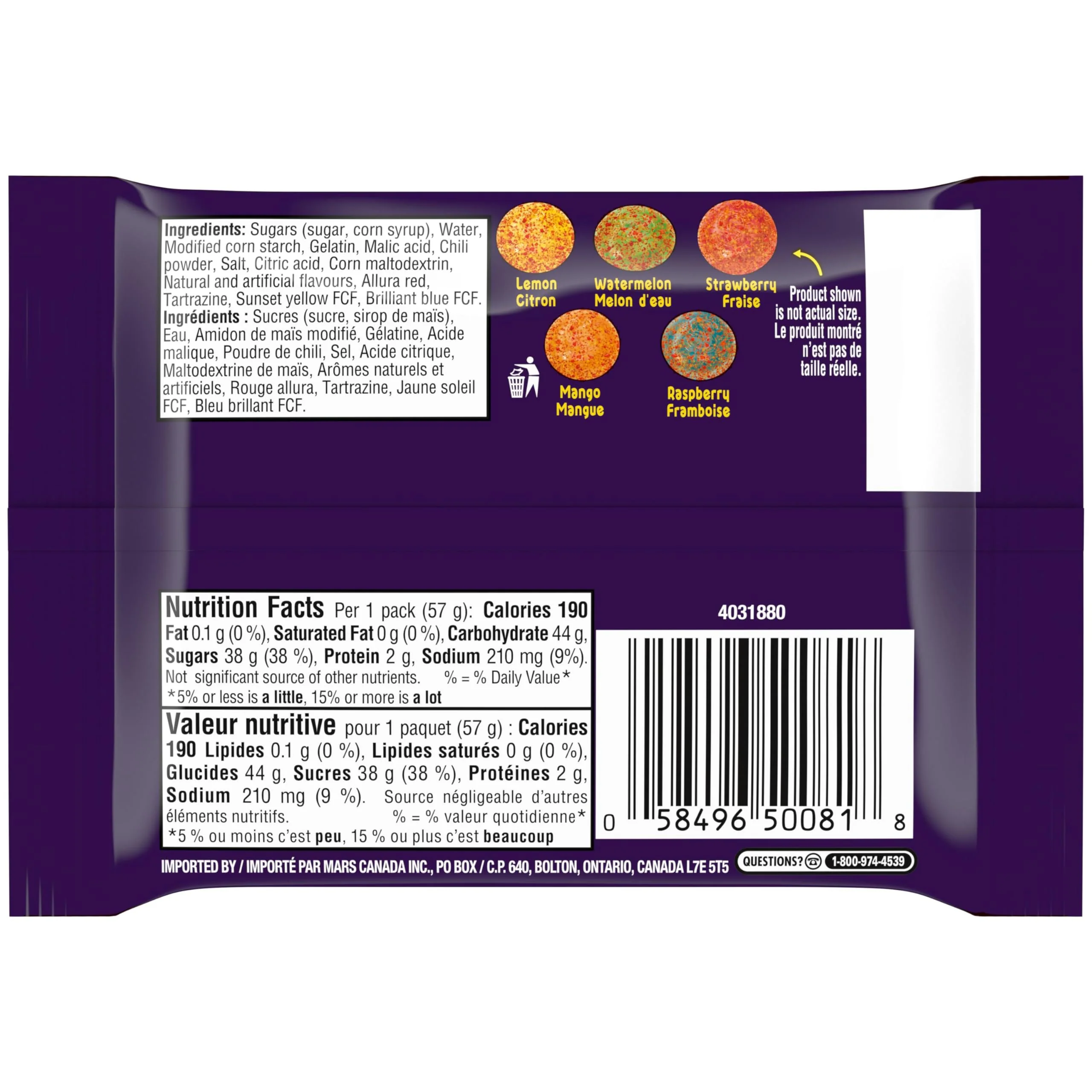 Skittles Sweet Heat Gummy Candy - 18 Pack Bundle (57g Each) - Canadian Distribution - Ships Free Within Canada on Orders Above CAD $199 - Image 11