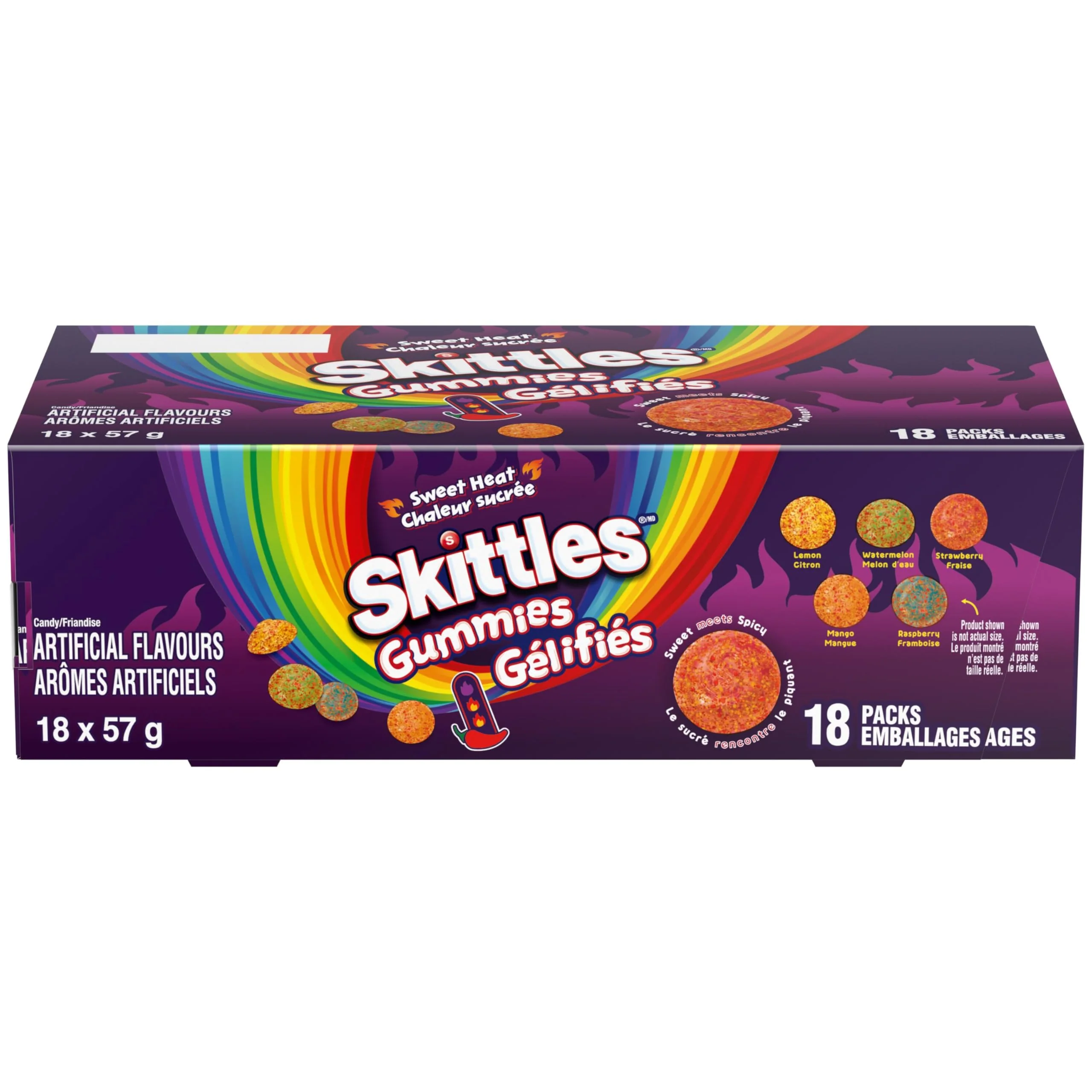 Skittles Sweet Heat Gummy Candy - 18 Pack Bundle (57g Each) - Canadian Distribution - Ships Free Within Canada on Orders Above CAD $199 - Image 5