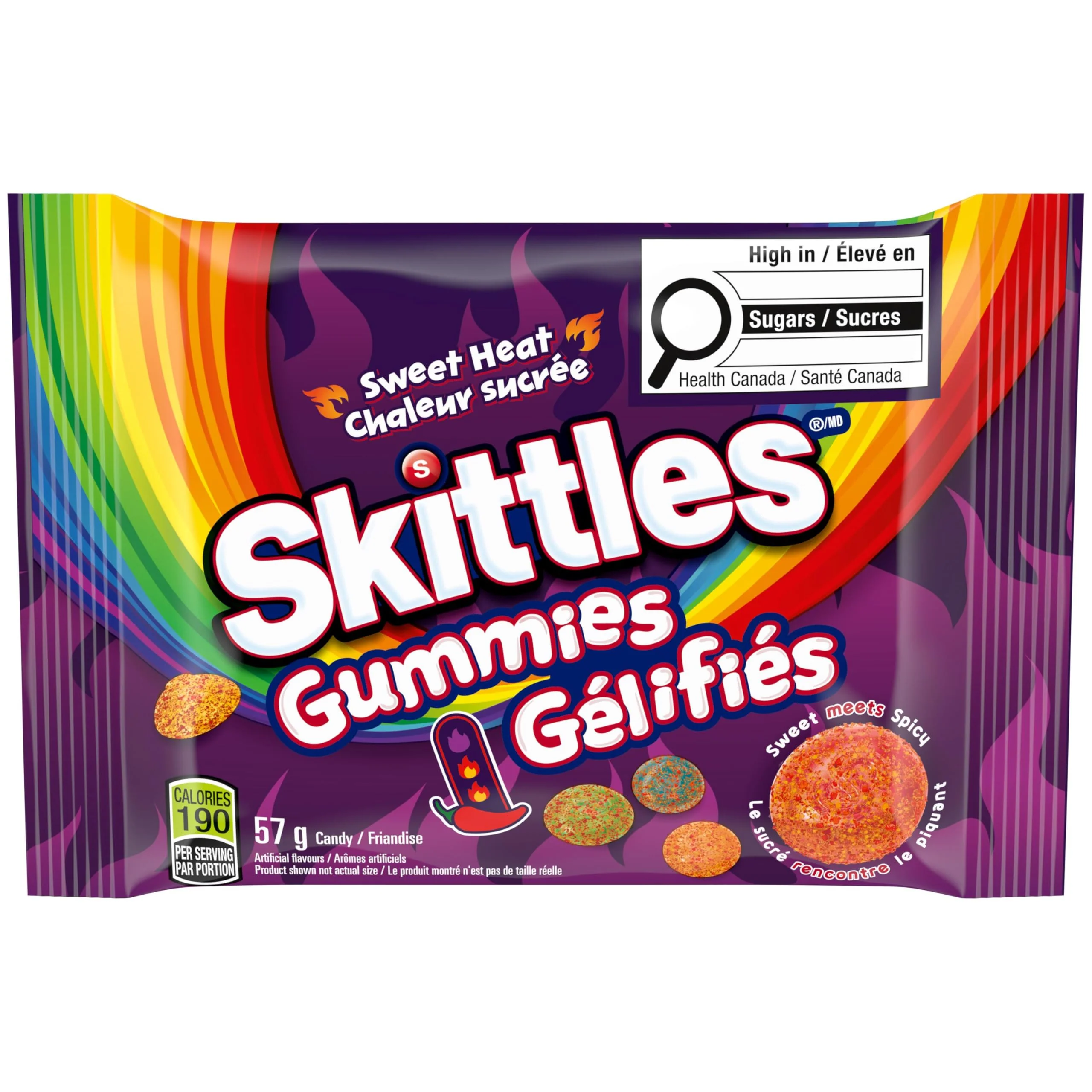 Skittles Sweet Heat Gummy Candy - 18 Pack Bundle (57g Each) - Canadian Distribution - Ships Free Within Canada on Orders Above CAD $199 - Image 9