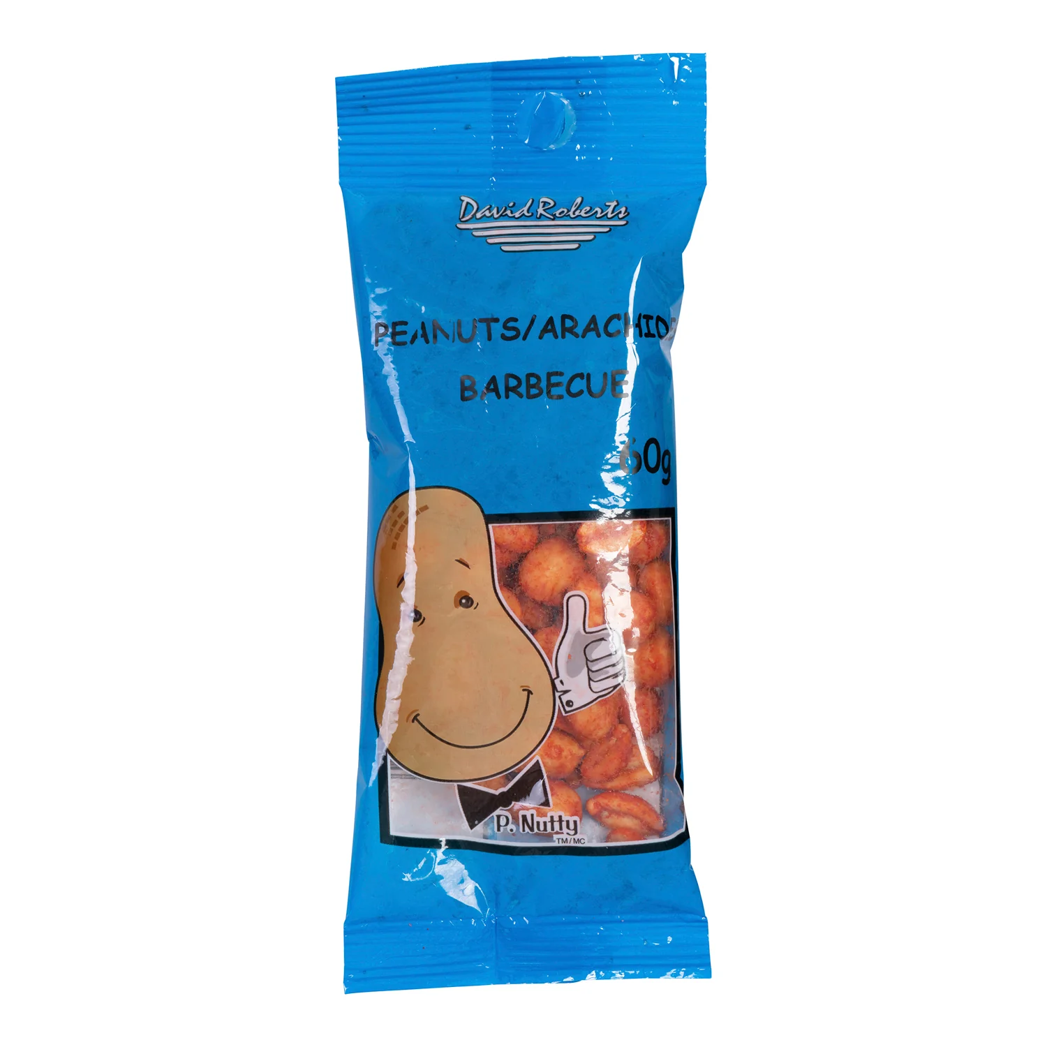 Snack Pack BBQ Peanut - 48 x 60 g - David Roberts - Restaurant and Foodservice Ingredients - Canadian Distribution - Ships Free Within Canada on Orders Above CAD $199