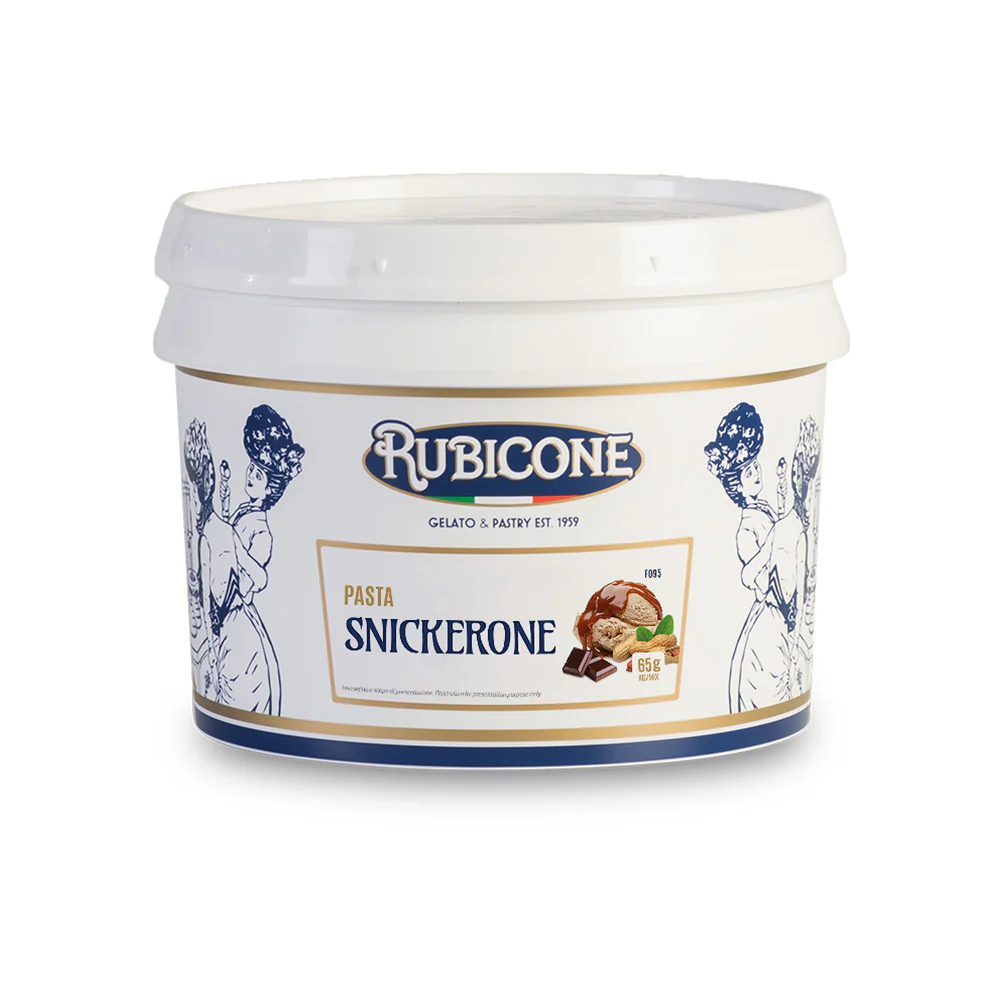 "PRE-ORDER" Snickerone Paste - Classic Gelato Pastes - Case of 2 x 3 KG Buckets - Rubicone Canada - Ships Free Within Canada on Orders Above CAD $199