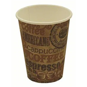 SOMI CUP1H12R-PR, Cup Paper Hot 12oz, Sgl Wll, Rustic Design, 25.50 LBS, PACK SIZE 1000