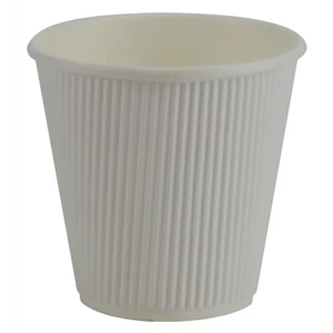 SOMI CUP1R10W-PR, Cup Paper Hot Ripple White 10 oz., 19 LBS, PACK SIZE 500
