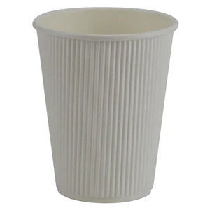 SOMI CUP1R12W-PR, Cup Paper Hot Ripple White 12 oz., 21.65 LBS, PACK SIZE 500