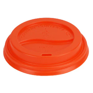 SOMI CUPLHD-ORN, Lid Cup Dome, 90mm, Orange Fits 8sq. 10-24oz Cup 50x20, PS, 7.71 LBS, PACK SIZE 1000