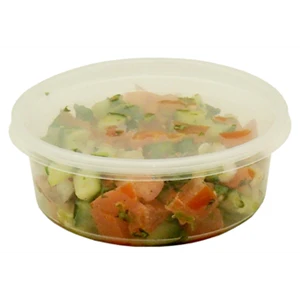 SOMI DC8CL-PR, Container Deli, 8oz Clear PP, 10x50, 10.36LBS, CLEAR, 500 PER PACK