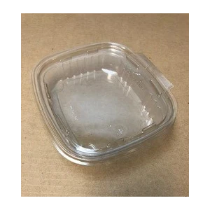 SOMI HPC20TE, Cont. Plas Hinged 20oz Clear Safety Lock, 18.5LBS, CLEAR, 200 PER PACK
