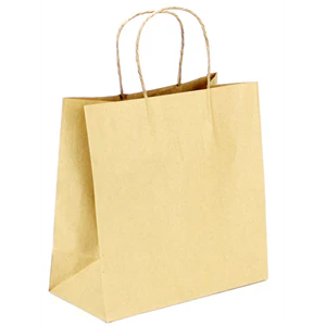 SOMI KBH10510, Bag Paper Handle Twisted 10"x5"x10", Kraft, 25LBS, BROWN, 250 PER PACK