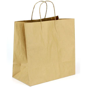 SOMI KBH13713, Bag Paper Handle Twisted 13"x7"x13", Kraft, 36LBS, BROWN, 250 PER PACK