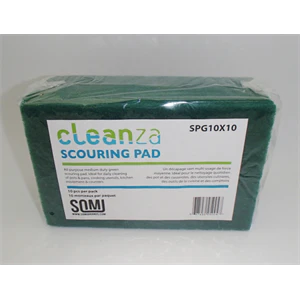 SOMI KIT-SPG6X10-CZ, Scouring Pad 6x9" (6ct)Med Duty Cleanza Grn, 3.2LBS, GREEN, 60 PER PACK