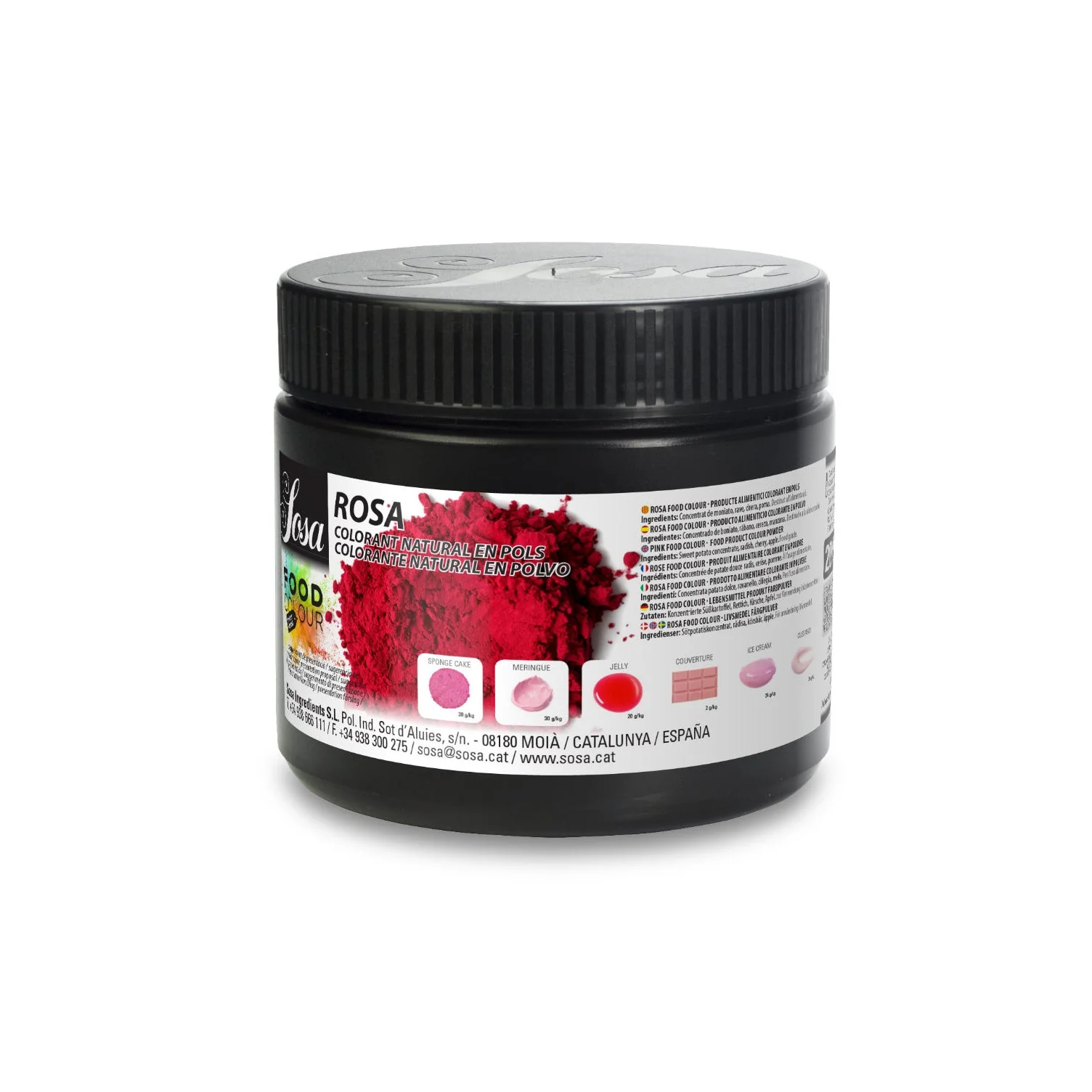 SOSA Natural Pink Food Colouring Powder - 200g - Canadian Distribution - Ships Free Within Canada on Orders Above CAD $199 - Image 13