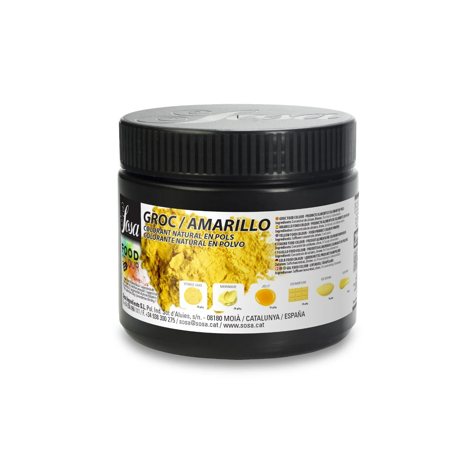 SOSA Natural Yellow Food Colouring Powder - 200g - Canadian Distribution - Ships Free Within Canada on Orders Above CAD $199 - Image 13