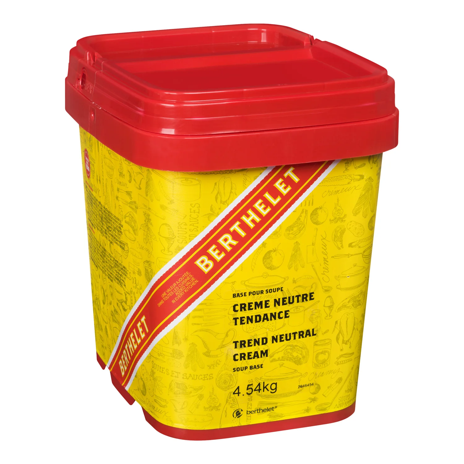 Soup Base Cream Neutral - 1 x 4.54 kg - Berthelet - Restaurant and Foodservice Ingredients - Canadian Distribution - Ships Free Within Canada on Orders Above CAD $199 - Image 2