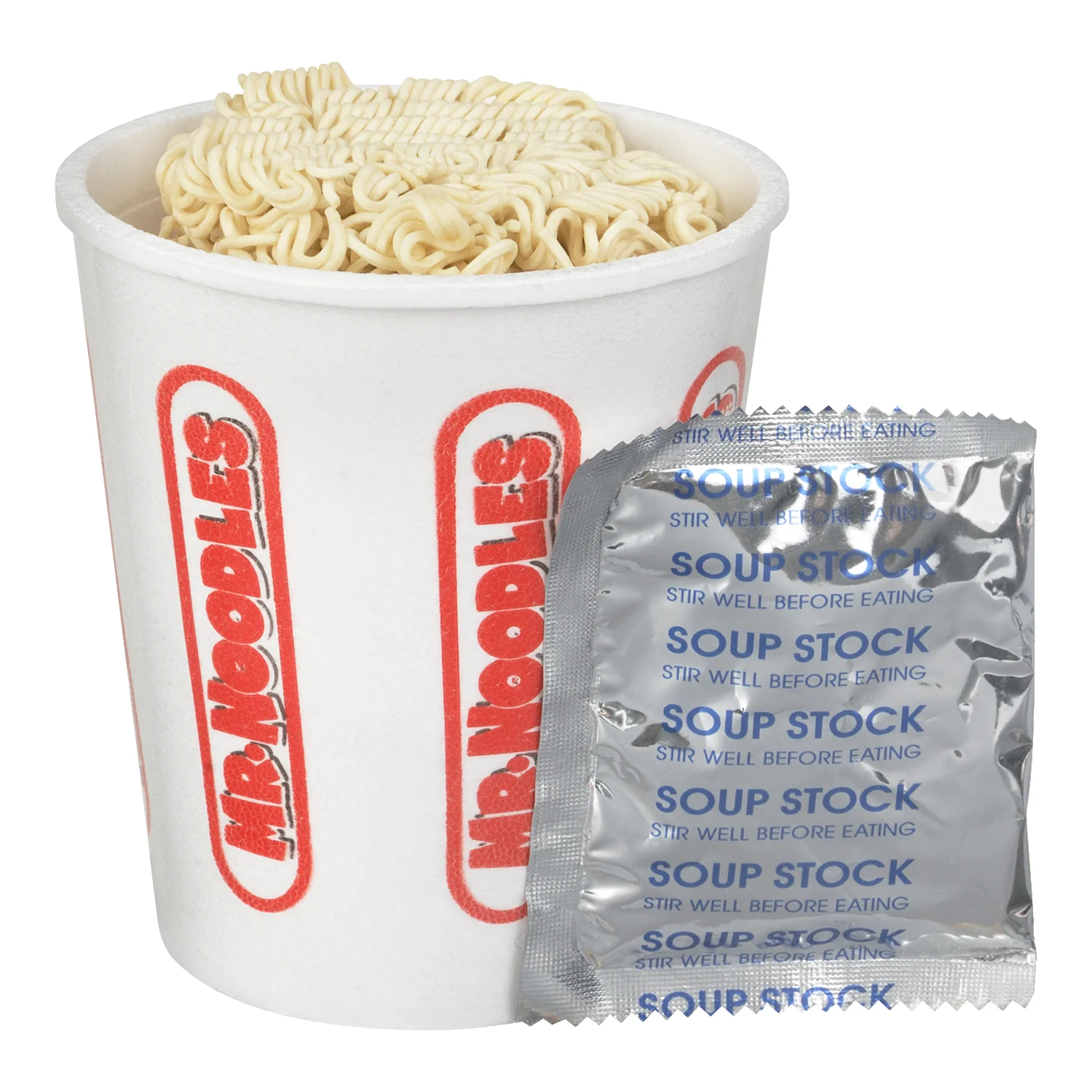 Soup Vegetable Noodle Cup - 12 x 64 g - Mr Noodles - Restaurant and Foodservice Ingredients - Canadian Distribution - Ships Free Within Canada on Orders Above CAD $199