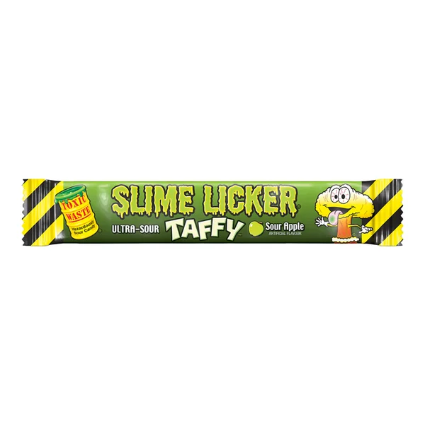 Sour Apple Taffy - 4 Cases x 48 Packs x 20 g - Slime Licker - Canadian Distribution - Ships Free Within Canada on Orders Above CAD $199 - Image 2