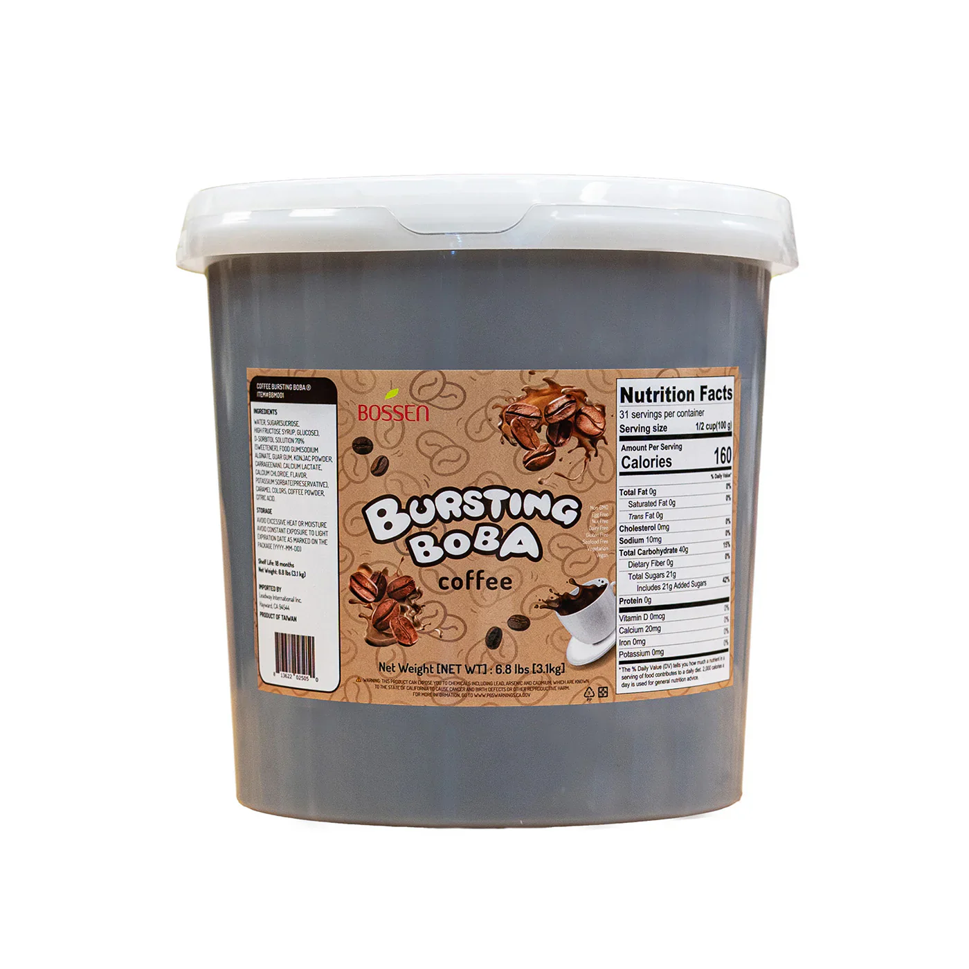 Coffee Bursting Boba - Popping Boba - Bossen - Canada - Ships Free Within Canada on Orders Above CAD $199