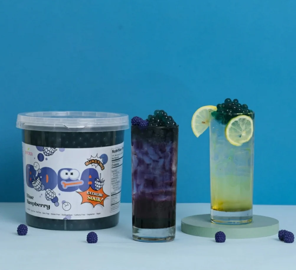Sour Blue Raspberry Bursting Boba - Popping Boba - Bossen - Canada - Ships Free Within Canada on Orders Above CAD $199 - Image 6