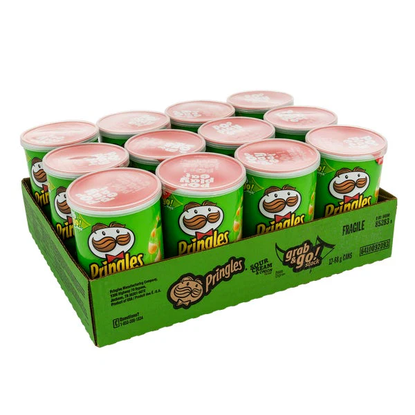 Sour Cream and Onion Potato Chips - 4 Cases x 12 Cans x 68 g - Pringles - Canadian Distribution - Ships Free Within Canada on Orders Above CAD $199 - Image 2