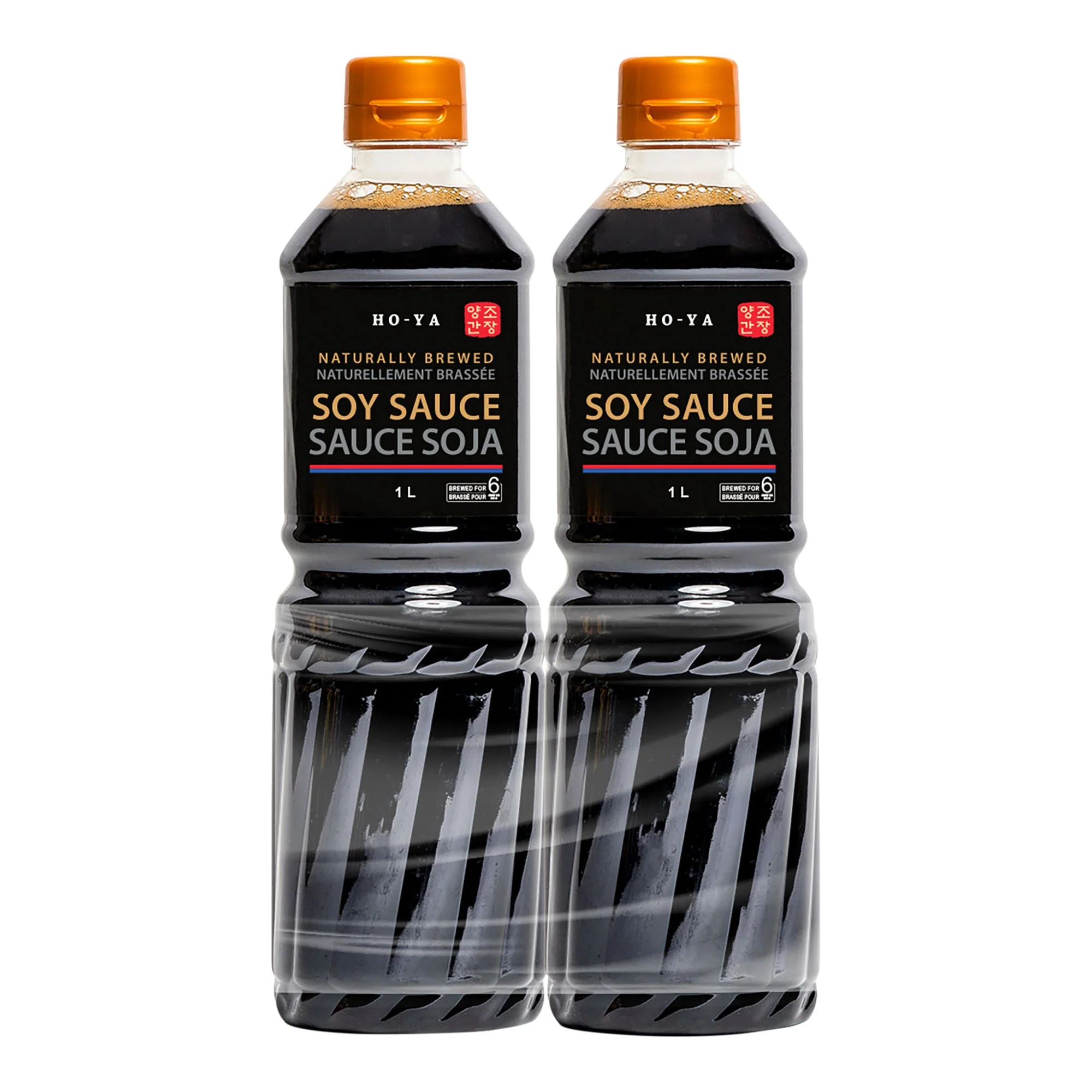 Soy Sauce - 4 Cases x 2 Bottles x 1 L - Hoya - Canadian Distribution - Ships Free Within Canada on Orders Above CAD $199
