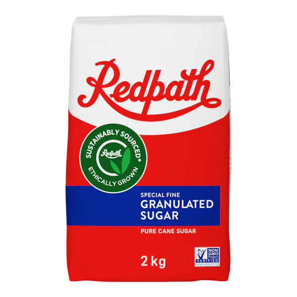 Special Fine Granulated Sugar - 4 Cases x 10 Packs x 2 kg - Redpath - Canadian Distribution - Ships Free Within Canada on Orders Above CAD $199