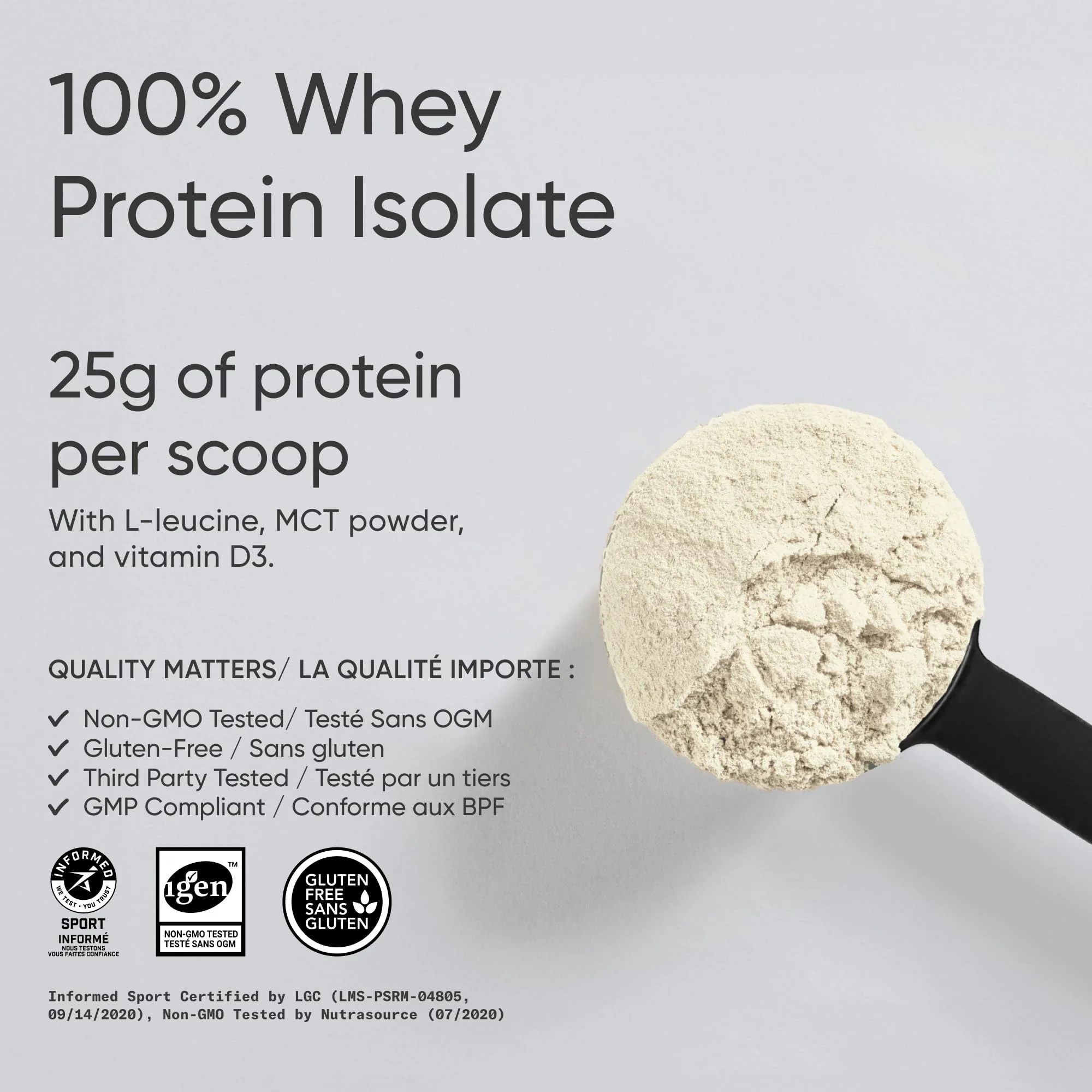Sports Research โ Whey Protein Isolate โ Dutch Chocolate โ 1.03 kg - Canadian Distribution - Ships Free Within Canada on Orders Above CAD $199 - Image 6
