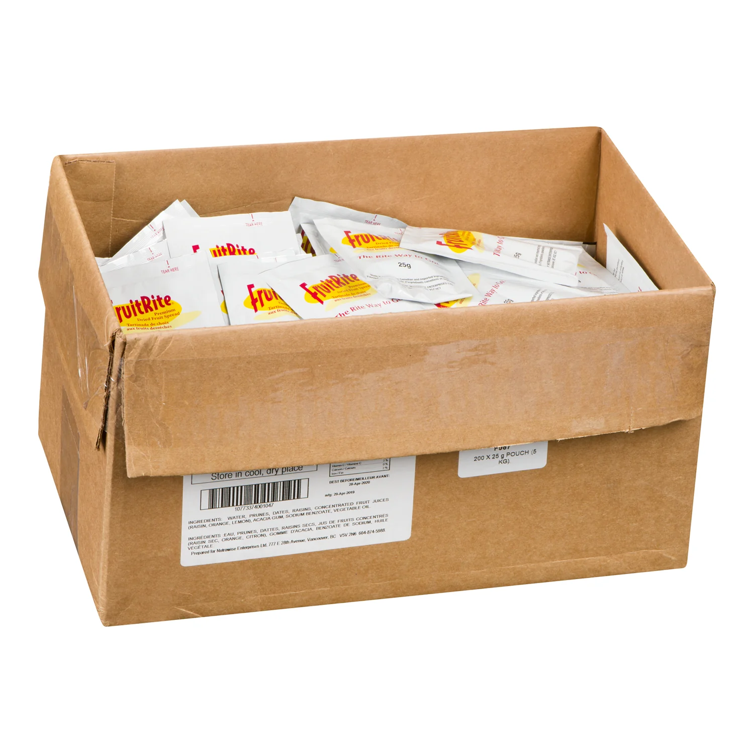 Spread Fruit Premium - 200 x 25 g - Fruitrite - Restaurant and Foodservice Ingredients - Canadian Distribution - Ships Free Within Canada on Orders Above CAD $199 - Image 3