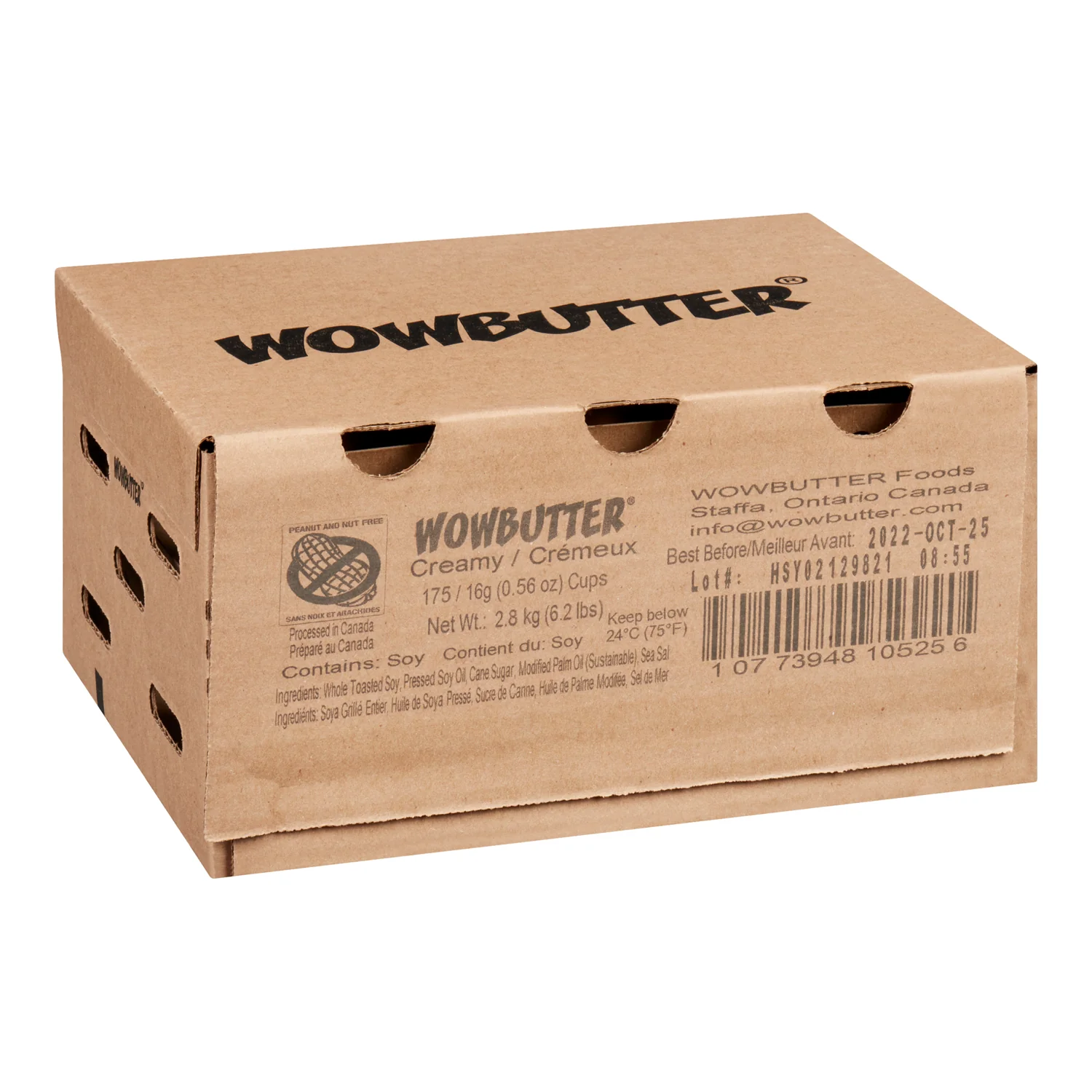 Spread Soybutter Creamy Portion - 175 x 16 g - Wow Butter - Restaurant and Foodservice Ingredients - Canadian Distribution - Ships Free Within Canada on Orders Above CAD $199 - Image 2